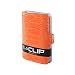 I-CLIP - Ostrich Leather Leg- Slim Wallet - Minimalist, Thin Design & Money Clip (orange)