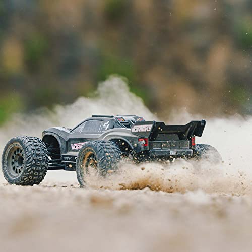 Arrma Rc Truck 1/10 Vorteks 4X2 Boost Mega 550 Brushed Stadium Truck Rtr (Batteries And Charger Not Included), Gunmetal, Ara4105V4T2 #TOP5