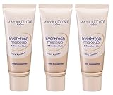 Maybelline Everfresh make-up Foundation No.20 Beige/Cameo, 3er Pack (3 x 30ml)