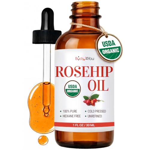 BodyJ4You Rosehip Oil 100% Pure Organic Cold Pressed
