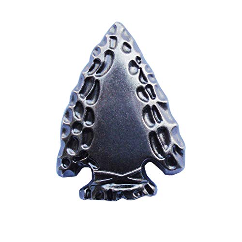 Conchos únicos de racimo de flechas con respaldo de tornillo para sillines Bolsa Cinturón Brida Fabricación de adornos de cuero, botones de adorno 3.4 x 4.6cm, paquete de 2 (Plata antigua) Cover