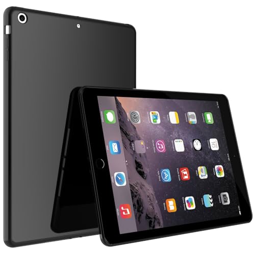 BREPRIO Case for iPad Air 1st Edition (NOT for iPad Air 2/3/4/5), 9.7 Inch, [Lightweight + Protective] Shockproof Soft Ultra Slim Cover, Black