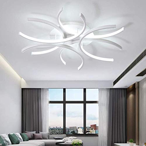 Suspension LED 72W dimmable avec télécommande pour grand salon moderne