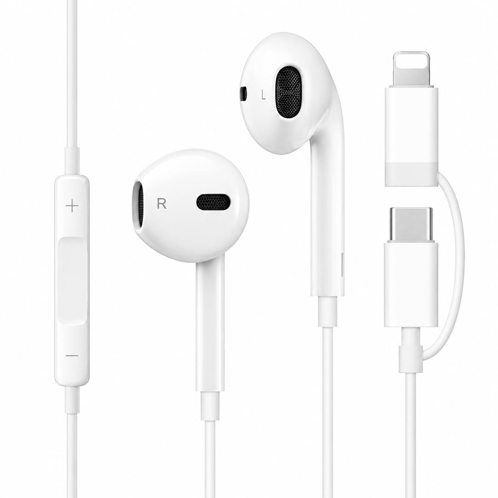 ZORBES® Wired Headphones Light USB C Earbuds with Mic for Phone-picture-21