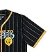 The Simpsons Men's Baseball Jersey - Homer, Bart, Lisa, Krusty The Clown - Mesh Button Down Baseball Jersey (Black, XX-Large)