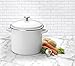 Cuisinart Chef's Classic Enamel on Steel Stockpot with Cover, 12-Quart, White