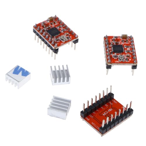 OSOLADY A4988 Stepper Motor Driver Module 3 Pack Heat Sink for 3D Printer Engraving Machine