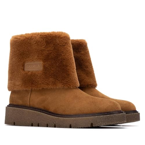 Bottines femme camel chaussures polyvalentes et légères Carmela taille 36 - 5