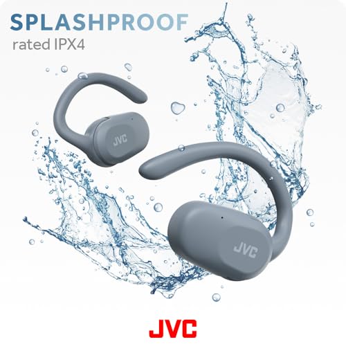 Image of JVC nearphones Open Ear True Wireless Headphones with Pivot Motion Mecanism, 16mm Large Drivers Sound, Single Ear use, BT 5.4, Long Battery Life (up to 26 Hours) - HANP40TA (Blue)