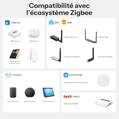 SONOFF SenseGuard DW Gen2 Zigbee Lot de 4 capteurs de fenêtre avec Alarme de Sabotage, Contact de fenêtre pour Maison Intelligente et Chauffage, état d'ouverture/Fermeture, Compatible avec Home – vue 6