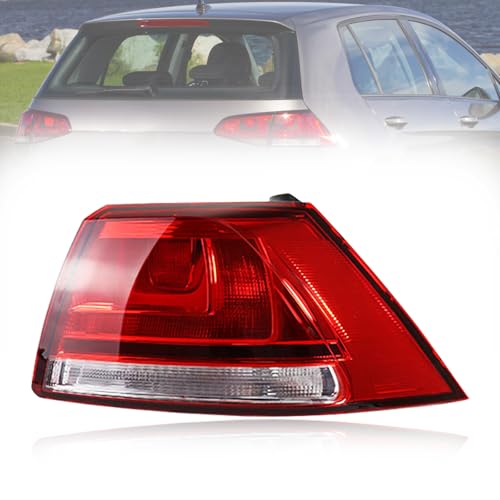 Image of TiJeRa Right Outer Rear Tail Light for Volkswagen VW Golf MK7 2013 2014 2015 2016 2017 Car Rear Lights No LED Bulb