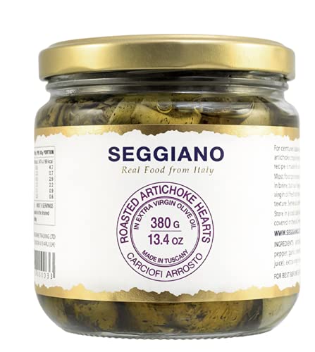 Seggiano Roasted Artichoke Hearts in Extra Virgin Olive Oil, 380 g