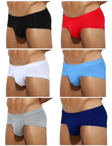 Casey Kevin Slips Hombre 6 Piezas, Calzoncillos Slip Briefs Microfibra Modal Ropa Interior Bóxers