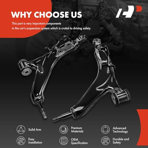 A-Premium 2 x Front Lower Control Arm, with Bushing, Compatible with Lexus IS F 08-14, IS250 10-15, IS350 06-15, GS300 06, GS350 GS450h 07-11, GS430 06-07, GS460 08-11, RWD Only - Image 5