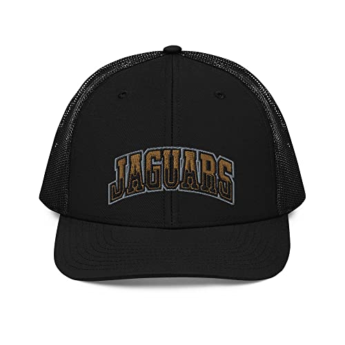 Gorra de rejilla transpirable negra Jaguars con cierre snapback regulable 2