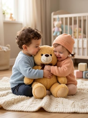 Image of Brown Teddy Bear Soft Toy, 35cm