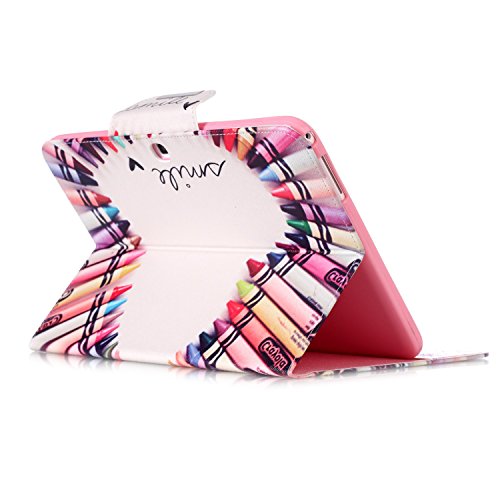 Galaxy Tab 4 10.1 Case,Dteck(Tm) Cartoon Cute Premium Synthetic Leather Smart Cover With [Auto Sleep/Wake Function] Wallet Case For Samsung Galaxy Tab 4 10.1 Inch Sm-T530 (03 Color Pencil) #TOP5