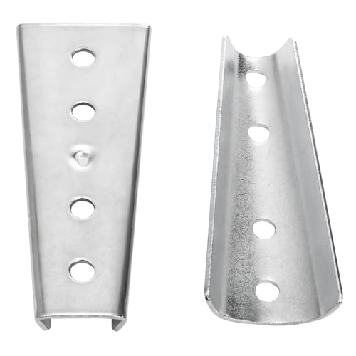Coloch 8 Sets Sofa Buckles, Metal Sofa Latches Heavy Duty Intersectional Furniture Connector Bracket Diagonal Bolts Bed Frame Accessories Furniture Hardware Accessories, 120mm, Silver