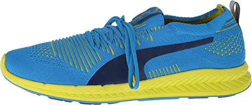 PUMA Mens Ignite Proknit Shoes Size 9 Cloisonne/Poseidon/Sulphur/Spring Blue