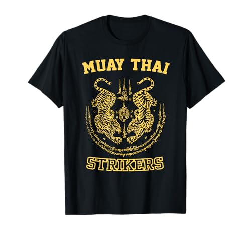 Tigres de combate de muay thai y kickboxing Camiseta