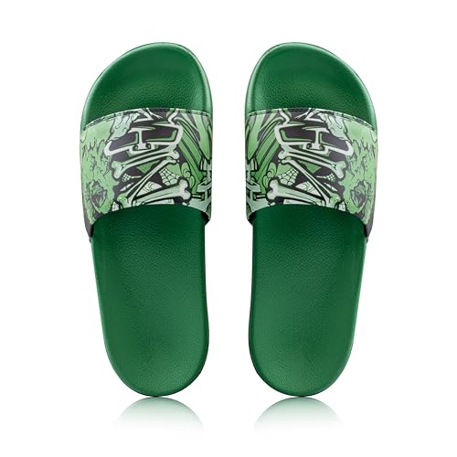 Image of ARVAN Mens Multicolour Graphic EVA Sliders | Lightweight Slip-On Slippers with Cushioned Sole | Casual Open-Toe Slides