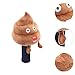 Colaxi Funny Golf Driver Club Head Cover Golfer Equipment Poop Shaped Protector Club Keepsake Anti Scratch Transport Protect Novelty Plush for Men and Women