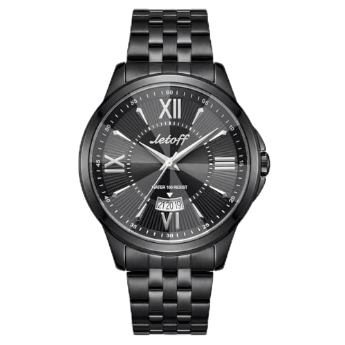 Letoff Watch for Men with Colorful Roman Numerals, Interchangeable Metal