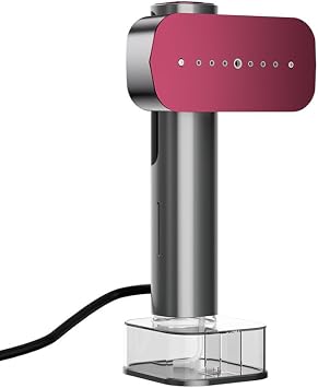 Steamer for Clothes, 1100W Portable Garment Steamer Travel Size, 100-240V Dual Voltage, 120ml Tank Handheld Steam & Iron 2 in 1, for Home, Business, Global & Europe Traveling, Grey