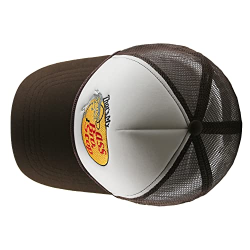 That's My Ass Bro,Stop Trucker Cap Embroidery Fishing Foam Mesh Hat - Funny Naughty Snapback Truck Hat Embroidered Baseball Cap White #TOP3