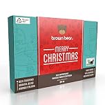 Brown Bear Christmas Coffee Beans Gift Set - 6 Blends in 1 Xmas Selection Pack - For Men and Women - Strength 3 4 5 Coffee Machines - Light Medium Dark Roast