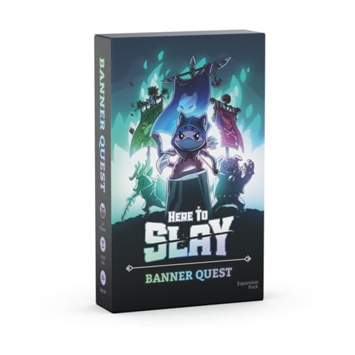 Unstable Games Here to Slay Banner Quest Expansion Pack - Fantasy Adventure Strategy Game for 2-6 Players, Ages 10 and Up - Family Game Night Card Game from The Creators of Unstable Unicorns