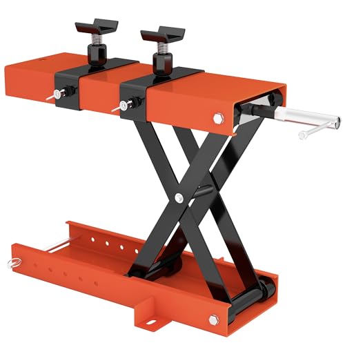 HOMCOM 500 kg Motorcycle Scissor Lift Jack, Heavy Duty Steel...