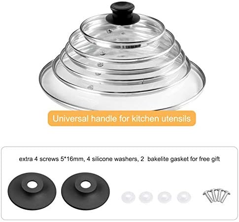 4 Pack Pot lid knob, Bakelite knob, Heat Resistant knob, Pot lid Handle Cover, Universal Kitchen cookware Replacement knob