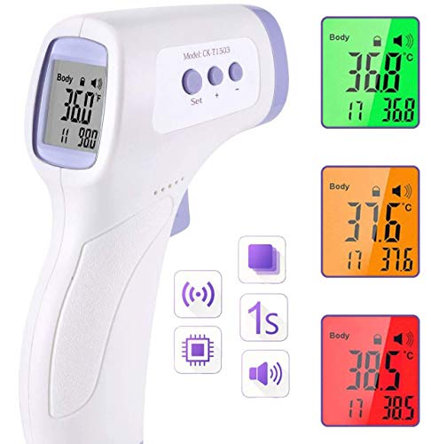 PASLWSSY Digital Infrared Thermometer with Instant Reading and Fever Alarm Function,Forehead Thermom PASLWSSY Digital Infrared Thermometer with Instant Reading and Fever Alarm Function,Forehead Thermom