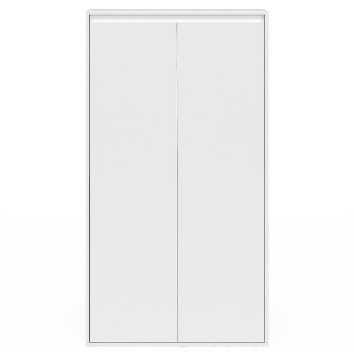 IDMarket - Schrank unter Dachschräge 2 Türen TOMI 60 x 50 x 110/70 cm weiß
