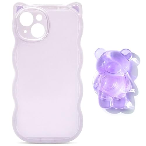 ZENIX DESIGN TECH iPhone 13 Pro�p�X�}�z�P�[�X �O���b�v�t���P�[�X �X�^���h �L�� �˂� �E�F�[�u �N���A ZX-mimico (�p�[�v��, iPhone 13 Pro)