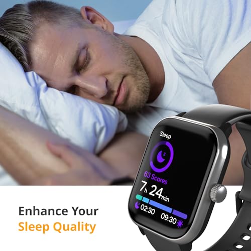 Image of Spade & Co Health Smartwatch 4 - Smartwatch for Men & Women, Heart Rate, Sleep & SpO2 Monitor, Pedometer, Fitness Tracker, Answer /Make Calls IP68 Waterproof iOS & Android Compatible
