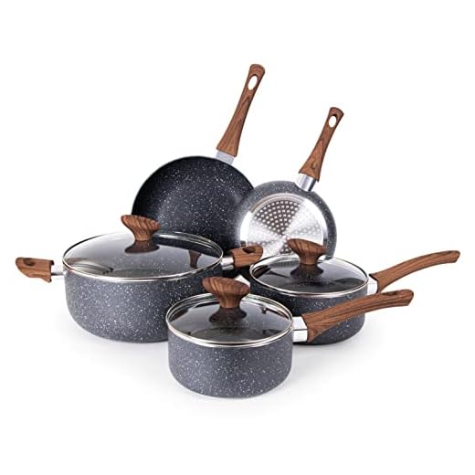 Nuovva 8-Piece Nonstick Cookware Set
