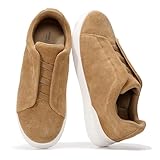 Project Cloud Genuine Leather Memory Foam Insole Mens Shoes - Lightweight & Non Slip Shoes for Men Sneakers - Everyday Slip On Mens Sneakers (Hudson, CMLSUEDE, 9)