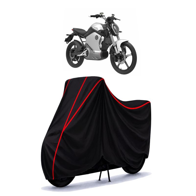 Image of Revolt Electric Water Resistant Bike Cover for All Motorcycles & Rain | Heavy Duty Taffeta Fabric | UV Protection, Dustproof, Scratchproof | All Weather Two Wheeler Body Cover with Elastic Bottom