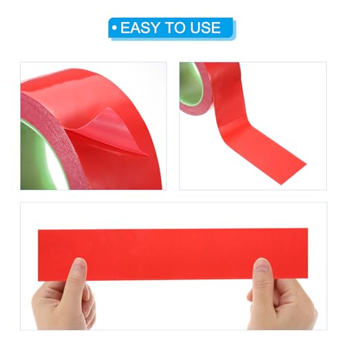 Ruban de précaution PATIKIL rouge pour éviter les chutes en escalier - 4