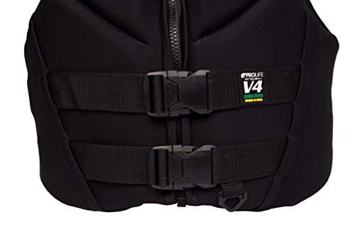 Colete Salva Vidas Neopreme Homologado Marinha V4 Preto Tamanho G - Prolife