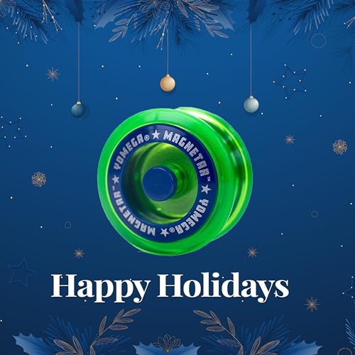 Yomega Magnetar Responsive High Performance Ball Bearing Yoyo. Designed for Intermediate and Advanced String Trick and Looping Play. + Extra 2 Strings. + 3 Months Warranty (Green)