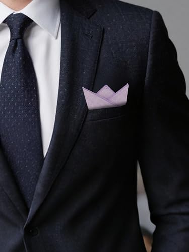 Image of Mantieqingway Cotton Handkerchiefs for Men Solid Color Pocket Square for Suit Formal Wedding Church