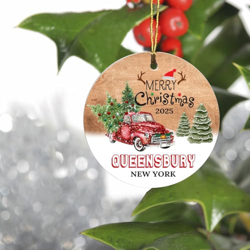 Queensbury NY Christmas Tree Ornament 2025 Hometown Keepsake