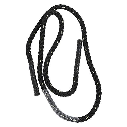 Battle Rope, 1,5 Inch 40 Voet Zwaar Trainingstouw voor Volledige Lichaamstraining, kracht- en Cardio-oefeningen voor Thuisgymnastiek