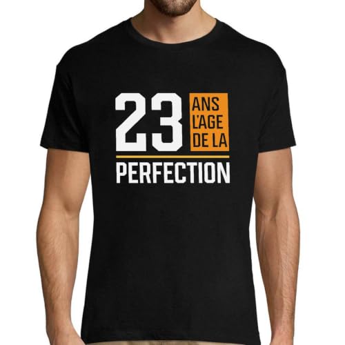 T-Shirt Homme 23 Ans Idée Cadeau Fête Homme Humour Papa Anniversaire Original