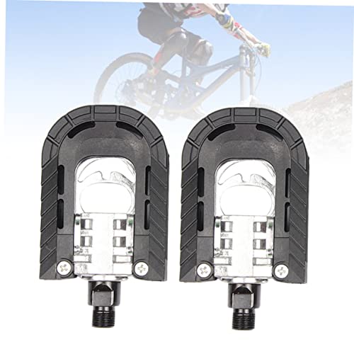 Aluminum Alloy Folding Mountain Bike Pedal Non Slip Platform with Bearing Structure Foldable Flat Pedals for Commuting Road Touring and3