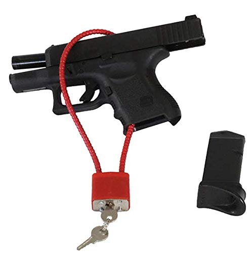 Dac 15" Steel Cable Gun Lock Safety Orange California And Massachusetts Compliant #TOP4