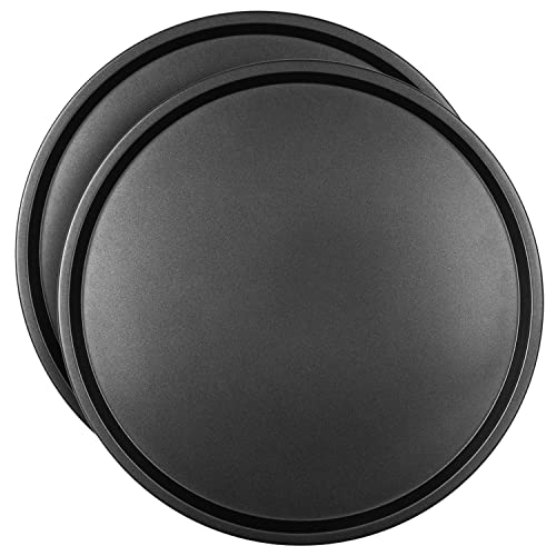 Decorrack 2 Pack 13.2 Inch Non-Stick Pizza Pans, Serving Sheet And Round Baking Tray, Everyday Bakeware (Pack Of 2) #TOP18